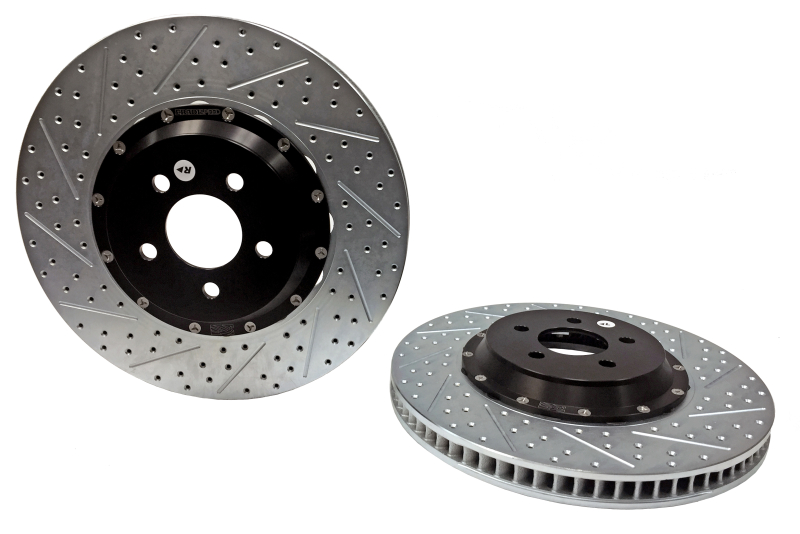 Ford Mustang GT Brake Rotors (2) - Front - Baer Brakes - EradiSpeed+ 2-piece SDZ - Black - `15-`23